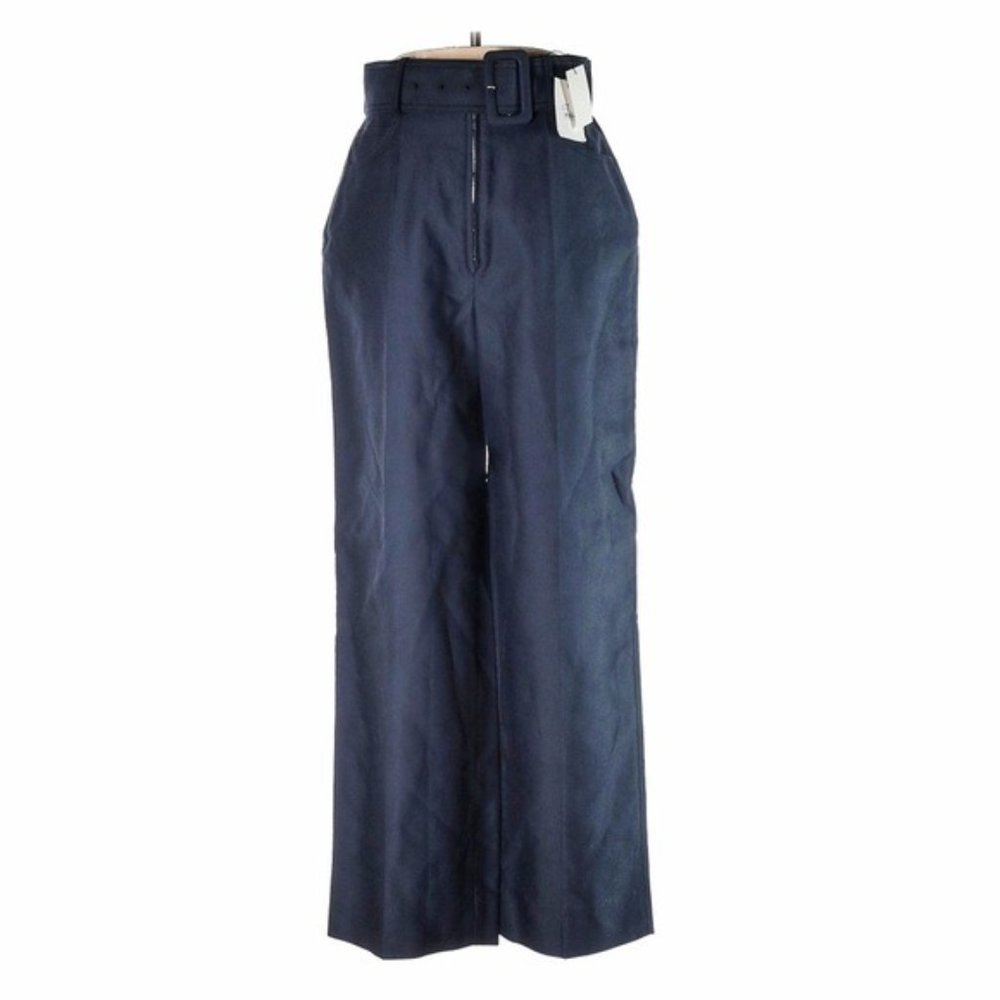 Sandro NEW Cropped Belted High-Waist Trousers, 28 - Picture 8 of 14